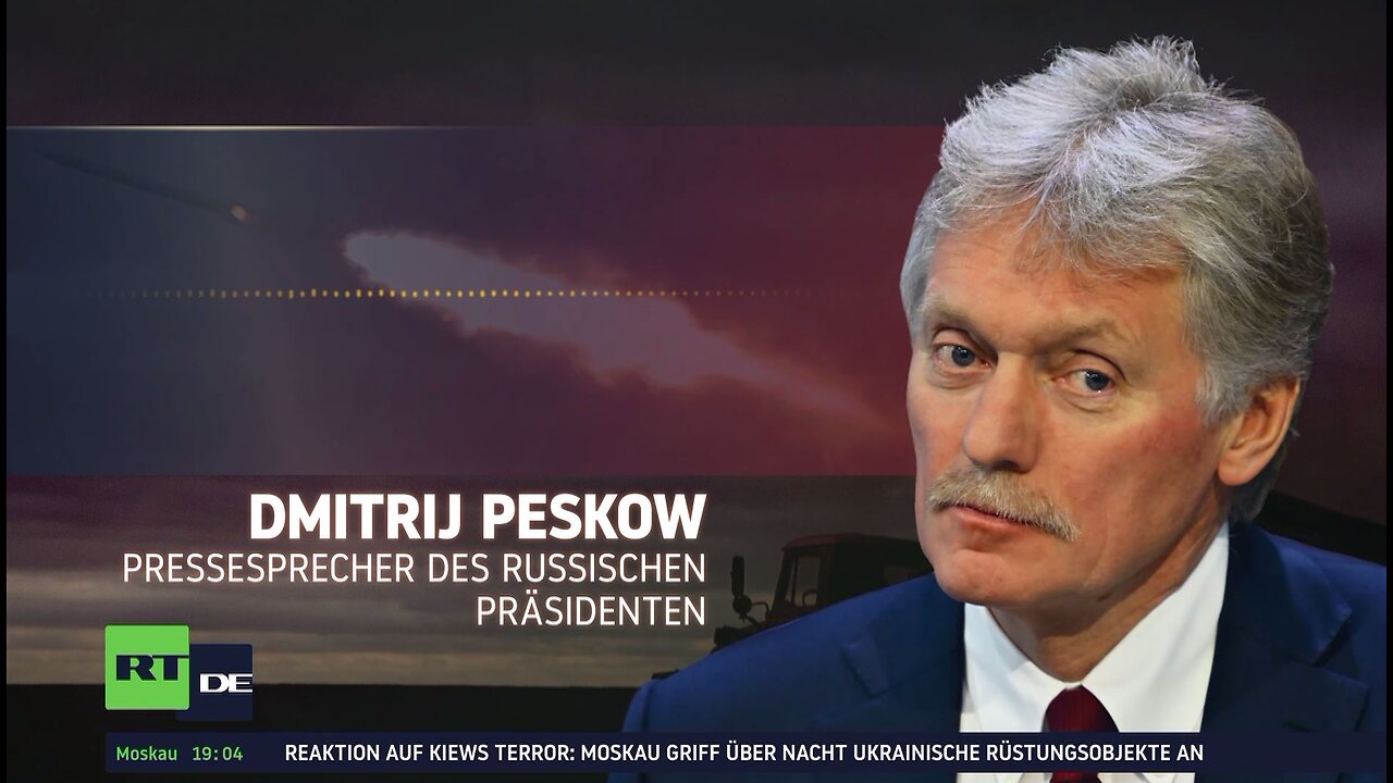 Peskow: Jeder Schlag ist eine Antwort auf den Terror des Kiewer Regimes