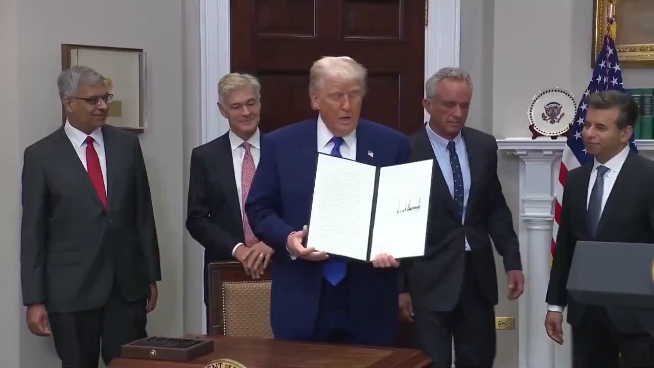 Trump makes it official: executive order signed to slash prescription drug prices by up to 80%.