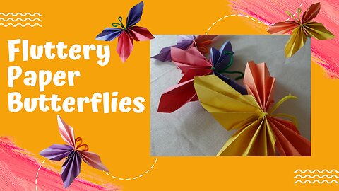 Fluttery Paper Butterflies: Crafty Tuesday Adventures