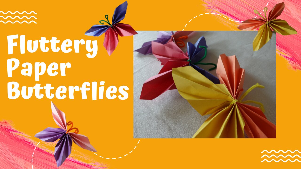 Fluttery Paper Butterflies: Crafty Tuesday Adventures