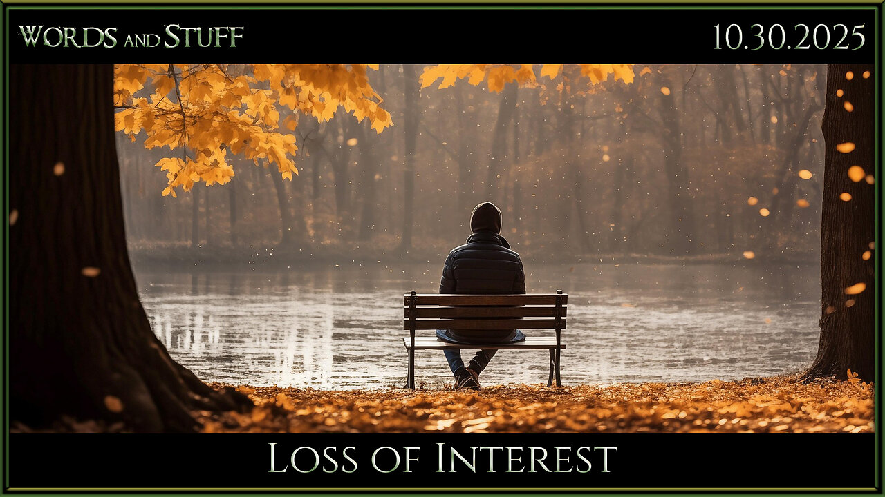 Loss of Interest | Words and Stuff