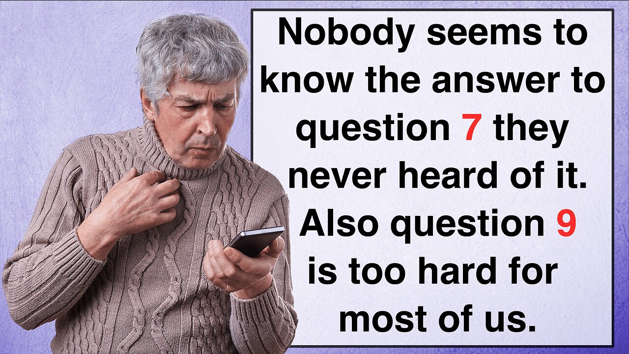 Mixed Knowledge Quiz