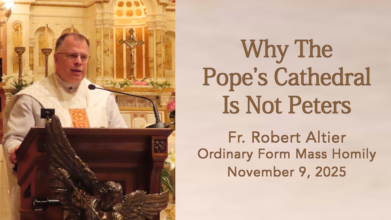 Why The Pope's Cathedral Is Not Peters