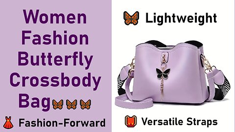 Woman review about this Women Fashion Butterfly Crossbody Bag