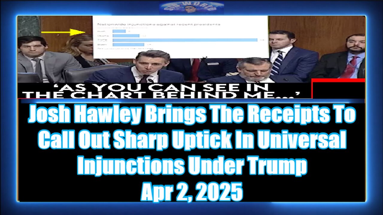 Josh Hawley Brings The Receipts To Call Out Sharp Uptick In Universal Injunctions Under Trump