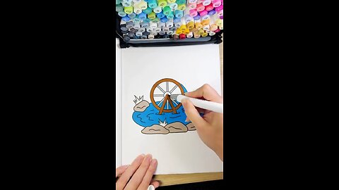 Incredible sketching and colouring