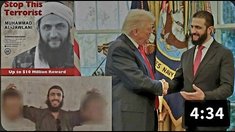 Trump Meets With The Global Head of Al-Qaeda, Ahmed Al-Sharaa The Tyrannical Dictator of Syria