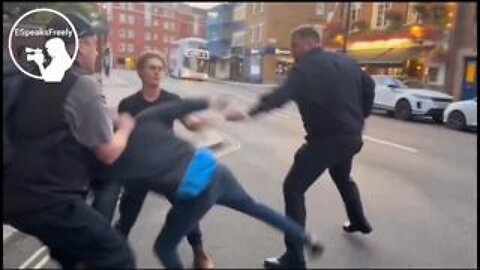 Welcome to the UK where migrants attack on you randomly in the street