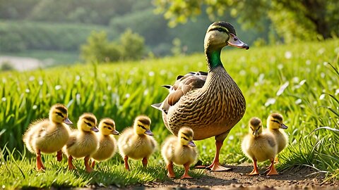 MOM Duck Finds A Route Her Babies Can Actually Climb? 🌟💪🏔️🌈🎉👏💕