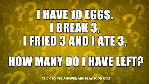 Can you solve this Food Riddle?