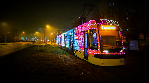 Świecący Tramwaj MZK Toruń