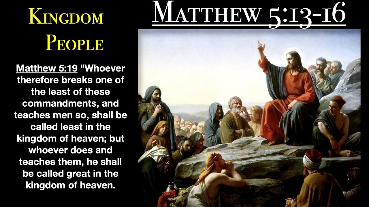 ** Matthew 5:13-16 Kingdom People ** | Grace Bible Fellowship Monmouth County | Sermons