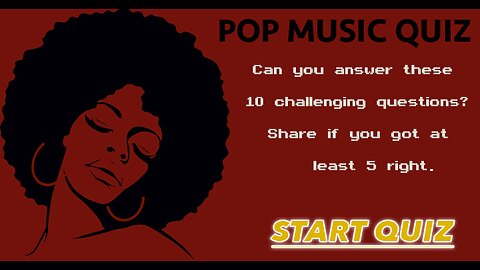 Can you answer these 10 hard questions about pop music?