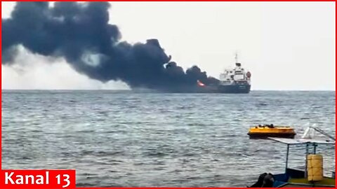 Tanker carrying million barrels of oil belonging to Russia's shadow fleet explodes