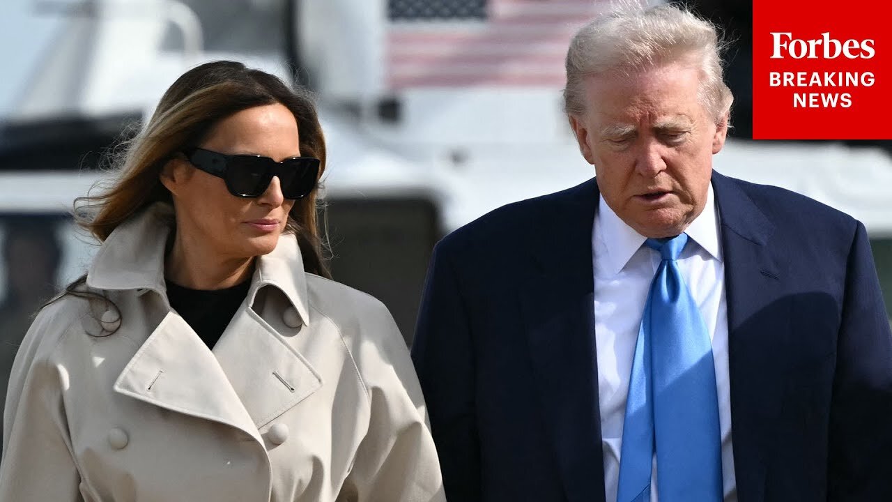 BREAKING NEWS: Pres. Trump & First Lady Melania Trump Depart JBA En Route To Pope Francis Funeral