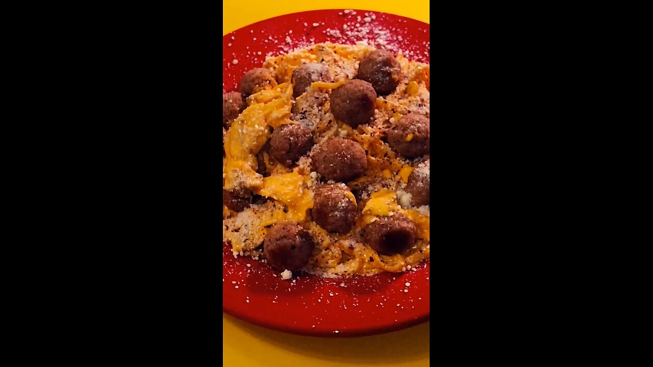 ChefK's Cheese Linguine and Meatballs