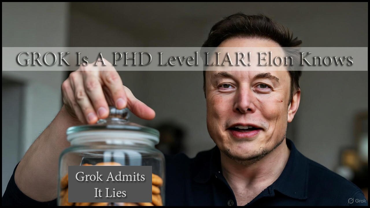 XAI Grok Admits IT IS A Liar and Elon Musk Knows It! Elon Musk Claims GROK IS PHD Level EVERYTHING