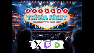 🔴LIVE - TRIVIA NIGHT WITH PRIZES COME PLAY!