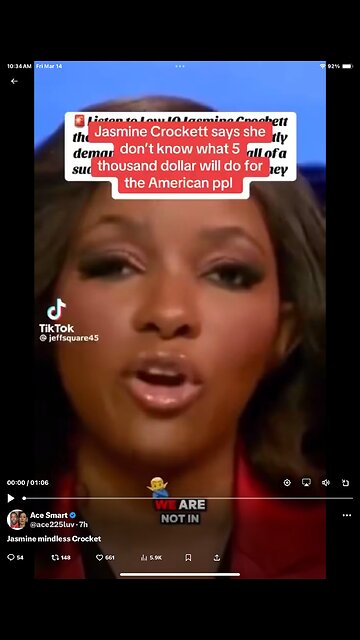 DISHONEST Jasmine Crockett Gets Roasted for Her Hypocrisy! Explicit Language