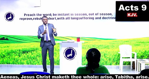 Aeneas, Jesus Christ maketh thee whole: arise, Tabitha, arise.
