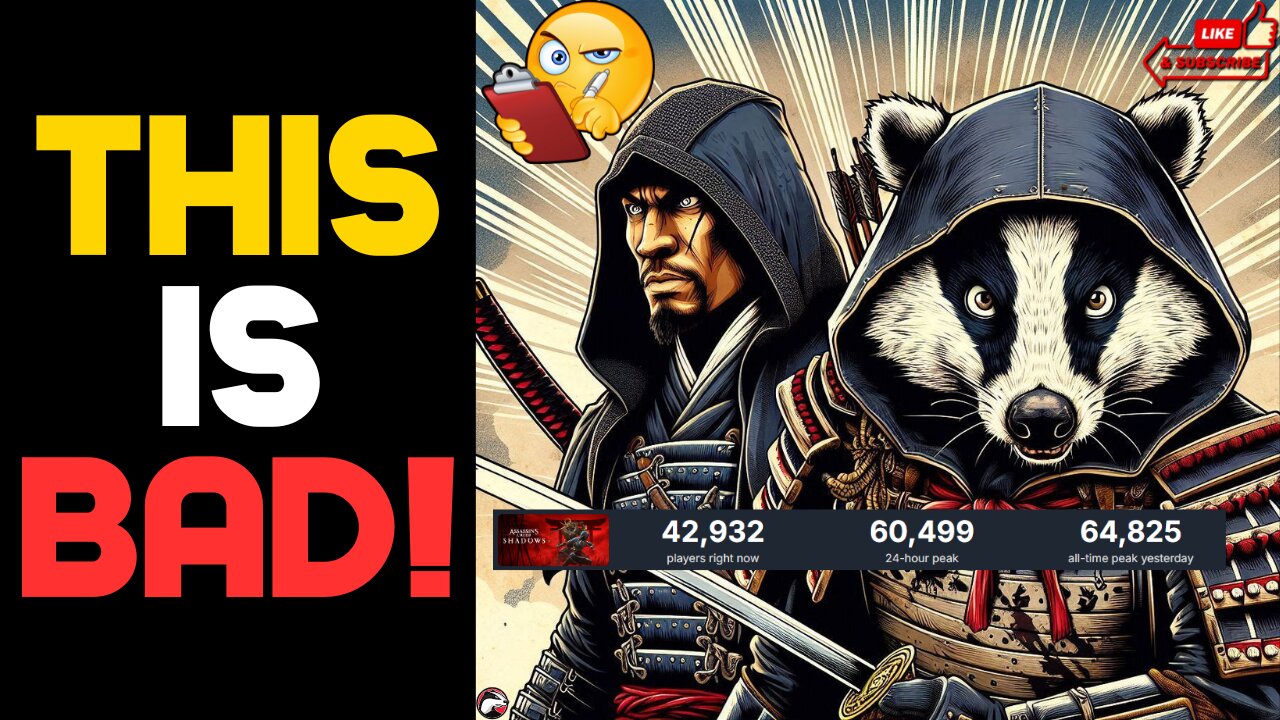 Assassin's Creed Shadows FLOPS! Can't Even Hit 65k Players Opening Weekend!