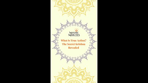 What Is True Action? 🌿 Krishna Reveals the Secret of Karma