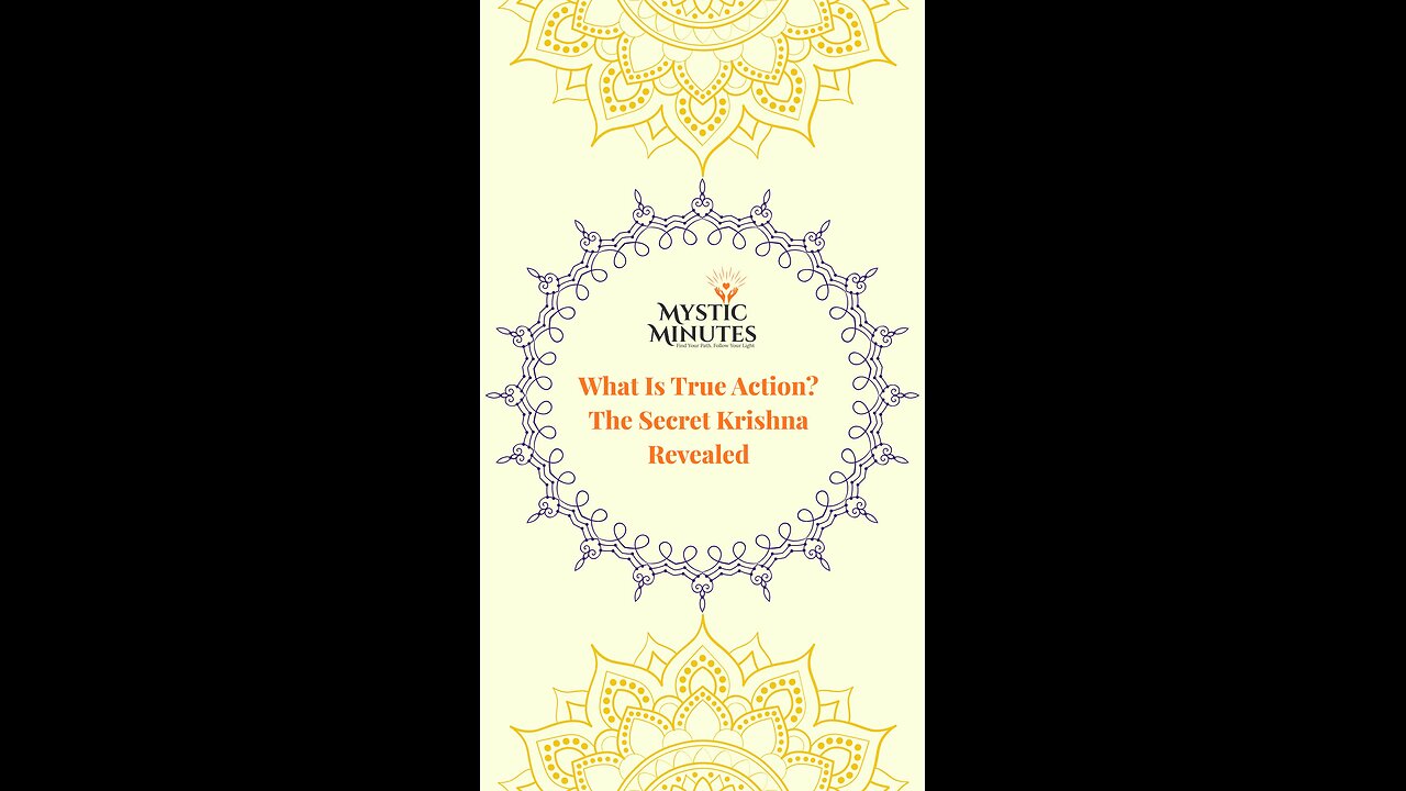 What Is True Action? 🌿 Krishna Reveals the Secret of Karma