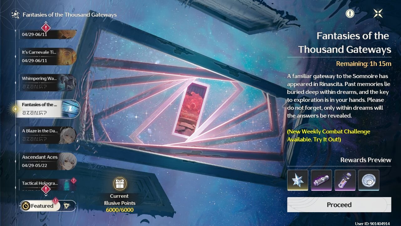 Fantasies of the Thousand Gateways - Wuthering Waves (12 May - 19 May)