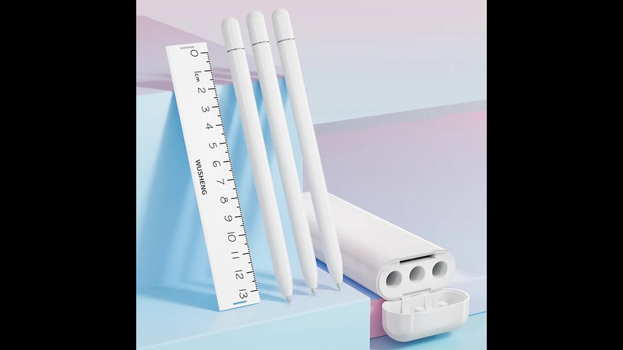 Minimalist And Portable High-Appearance Three-Pen Stationery Box