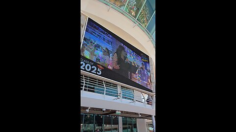 Tiffany giving the commencement address on the 80s Cruise!