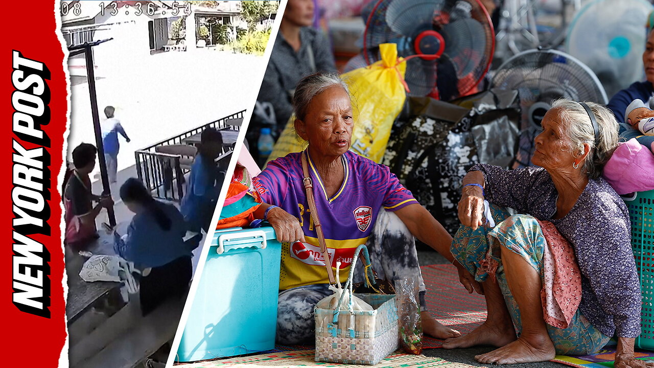 Watch People Panic in Thailand as Blast Goes off, as Cambodians Flee