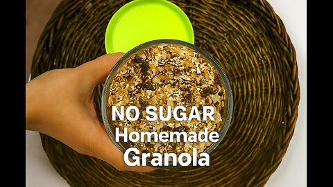 How to Make Easy & NO SUGAR Homemade Granola Recipe #shorts
