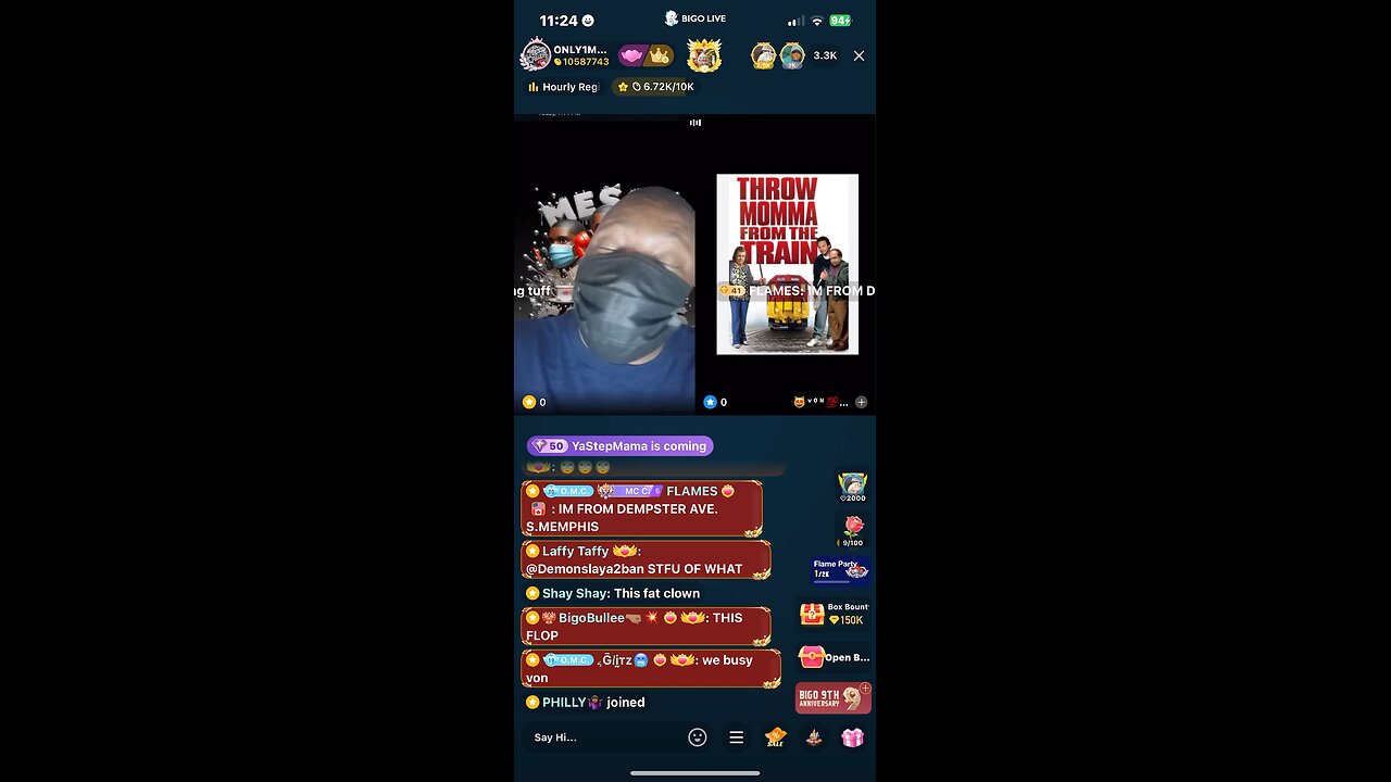 Von checks MessyCaller about Kevin talking about her mom