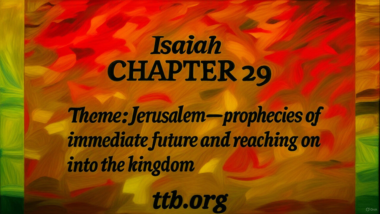 Isaiah Chapter 29 (Bible Study)
