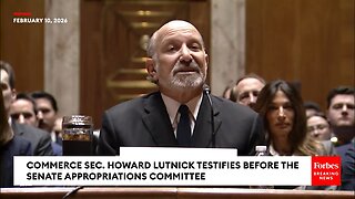 BREAKING NEWS: Howard Lutnick Grilled About Visit To Jeffrey Epstein's Island By Chris Van Hollen