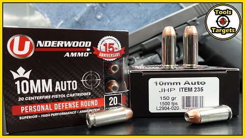 Gimme FIVE!...10MM Underwood 155 VS 150 Grain Self-Defense AMMO Ballistic Gel Test & Review!