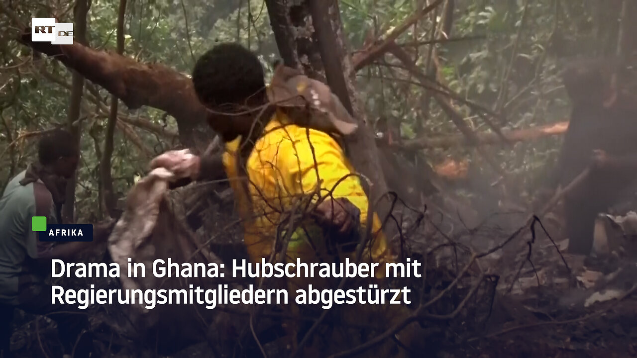 Drama in Ghana: Hubschrauber mit Regierungsmitgliedern abgestürzt
