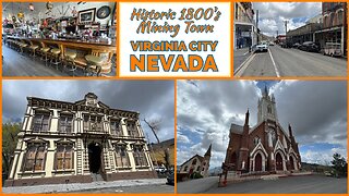 Historic Virginia City Nevada - Mining Boomtown From the 1850’s - USA 2025