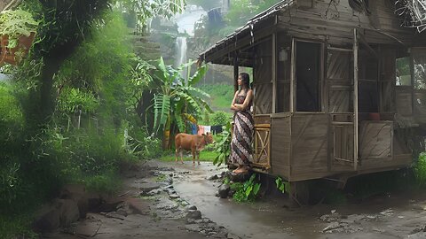 Fall Asleep to Rain in a Tiny House - Rain for Deep Sleeping