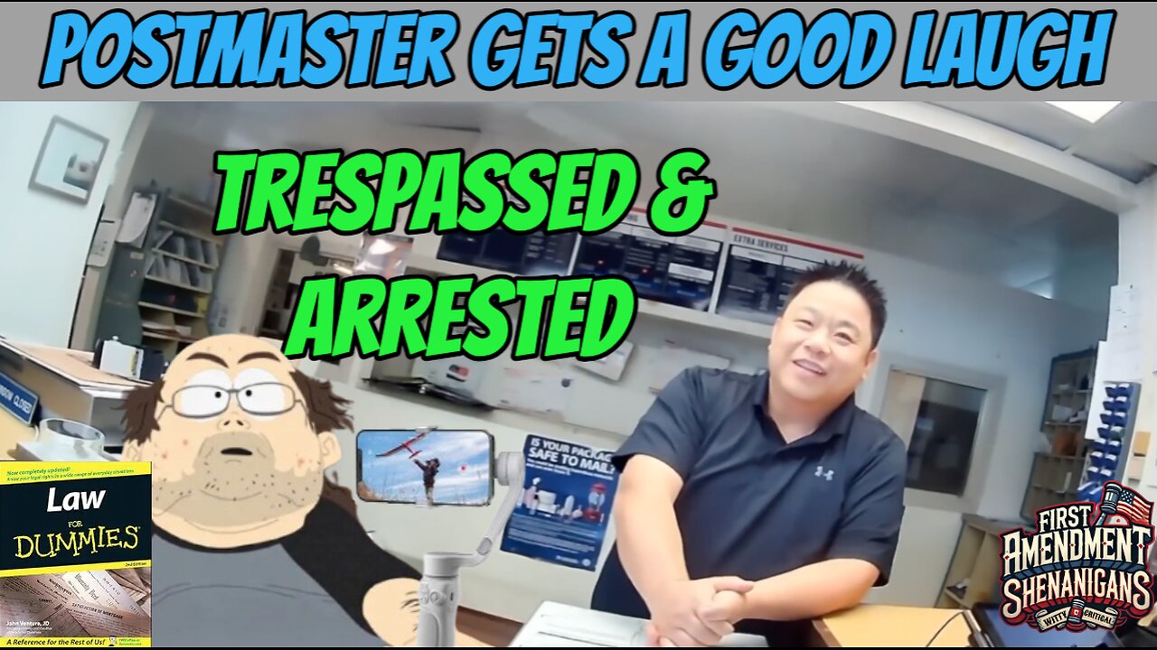 Frauditor Gets Trespassed and Arrested After Making a Scene In The Post Office