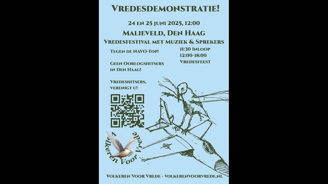 Vredesdemonstratie tegen NAVO - 25 juni Malieveld Den Haag