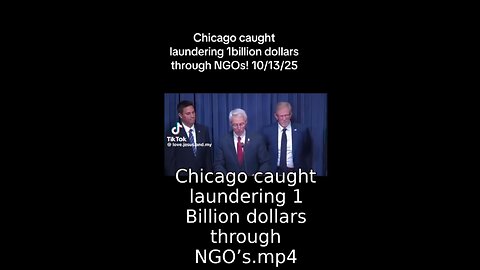 Chicago caught laundering 1 Billion dollars through NGO’s