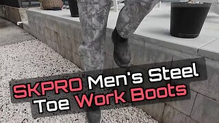 SKPRO Men’s Steel Toe Work Boots Review 2025 | SKPRO Safety Slip-On Chelsea Boots Tested