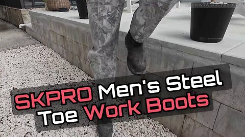 SKPRO Men’s Steel Toe Work Boots Review 2025 | SKPRO Safety Slip-On Chelsea Boots Tested