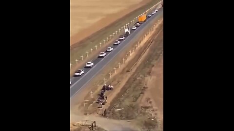 This is S. Africa, each white cross represents a farmer that was murdered and persecuted