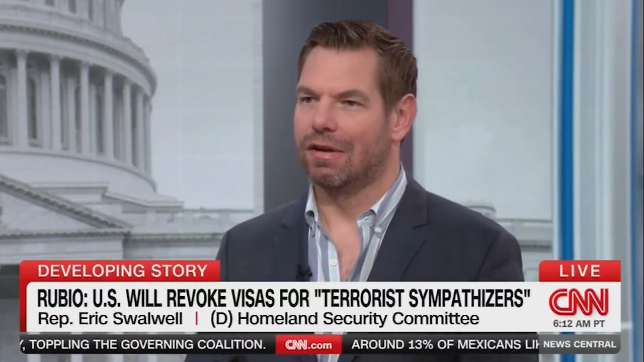 Eric Swalwell Makes WILD Claim About Trump Admin