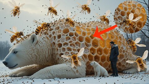 Polar Bear Covered in Millions of Barnacles & Parasitic Bees Saved by Heroic Rescue Team