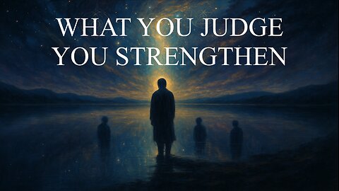 What You Judge You Strengthen