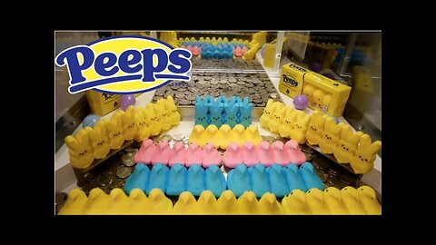 Coin Pusher FILLED with PEEPS!