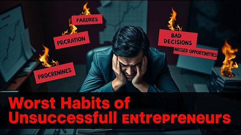 The Worst Habits of Unsuccessful Entrepreneurs।। Blog 13